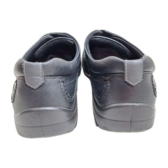 Ecco Black Leather With Velcro Strap Casual Comfort Shoes Womens Shoe Size 7.5 W - Picture 4 of 7